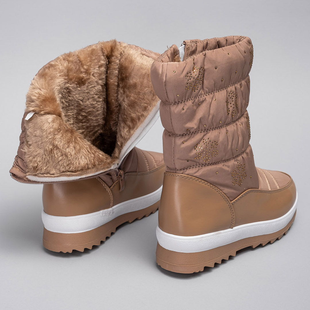 Дутыши женские 342443 р.41 (25) Fashion Бежевый