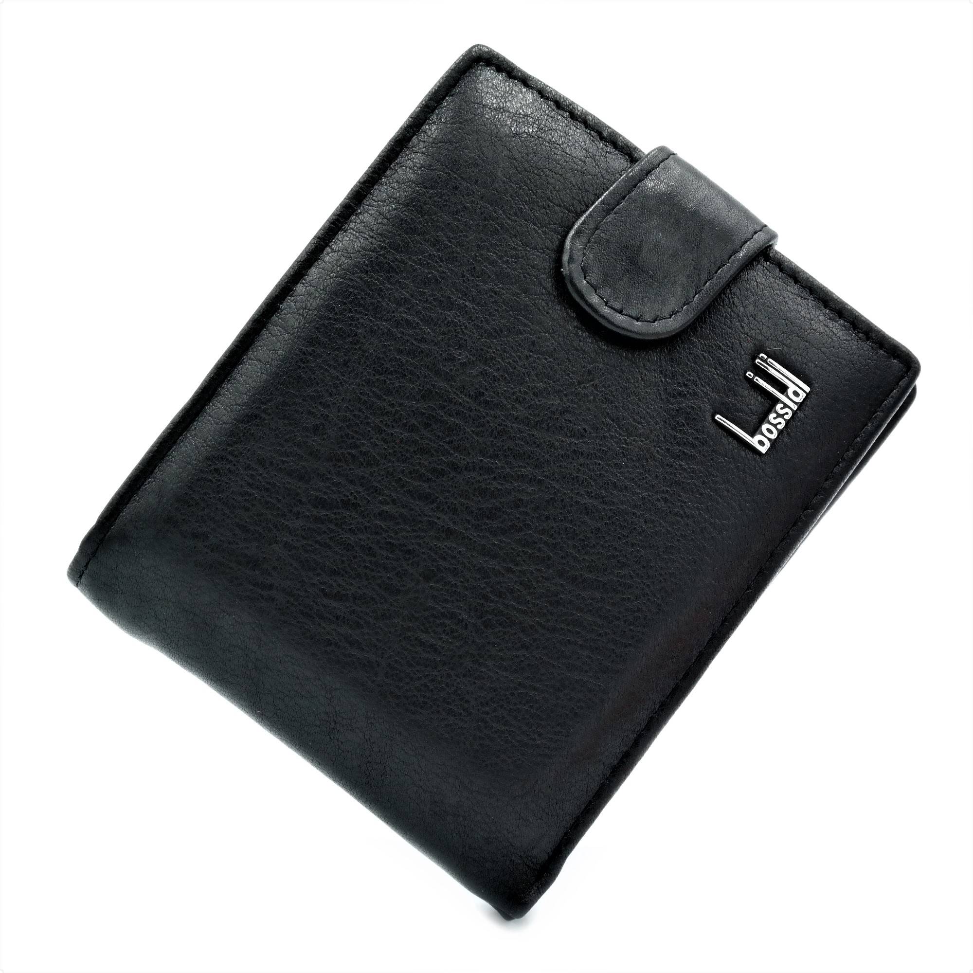 Чоловічий шкіряний гаманець Чорний (nw-k-168)