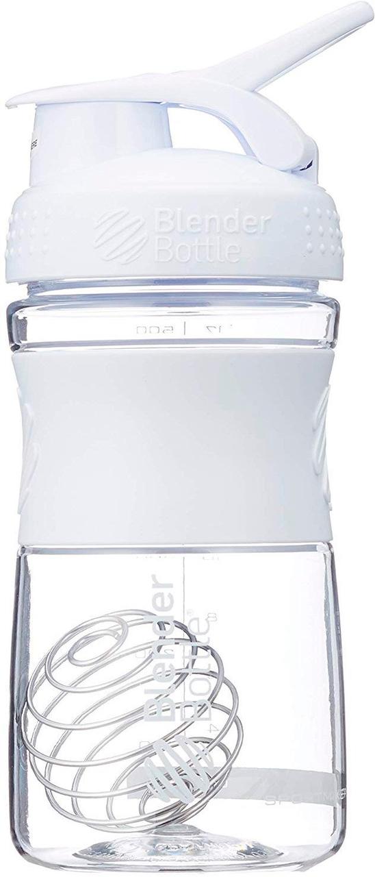Шейкер спортивний пляшка BlenderBottle SportMixer 20oz/590ml White Original