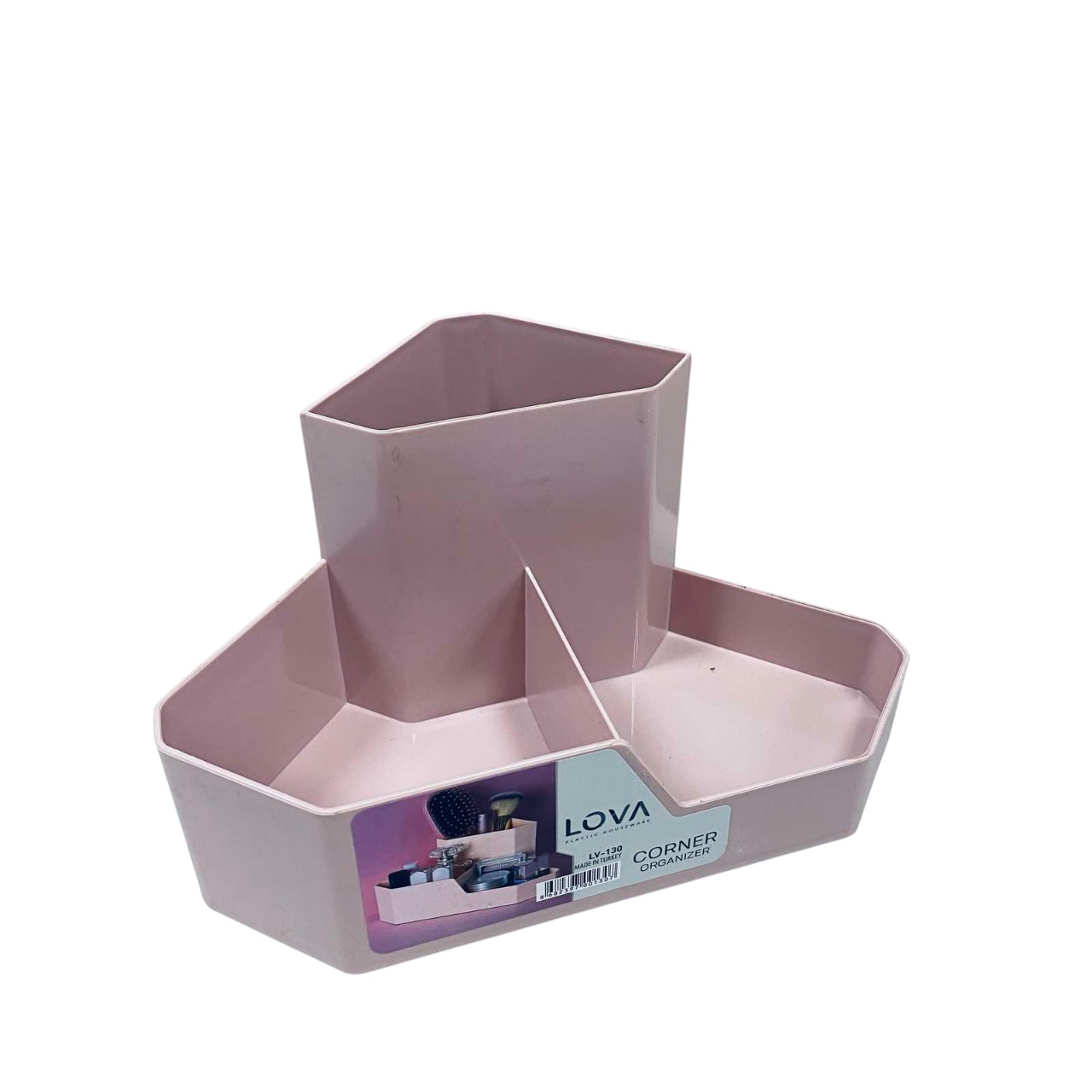 Органайзер для косметики и канцелярии Lova Plastik LV-130 22х16х11,3 см Розовый