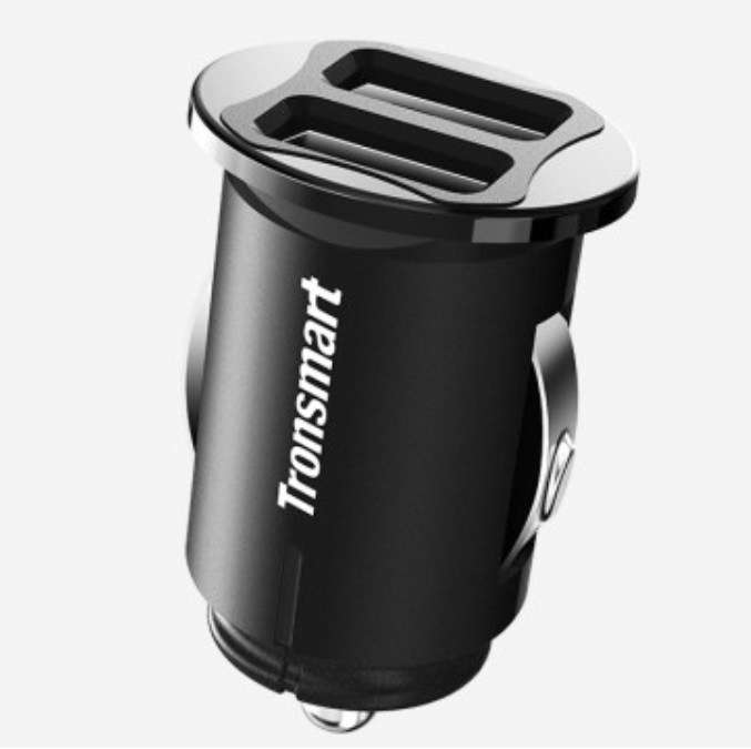 Автомобільний зарядний пристрій Tronsmart C24 Dual USB Port Black (4cs_0056)