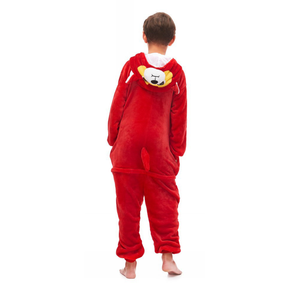 Пижама Кигуруми детская BearWear Огненный пес (на молнии) M 115 - 125 см Красный (K0W1-0120-M)