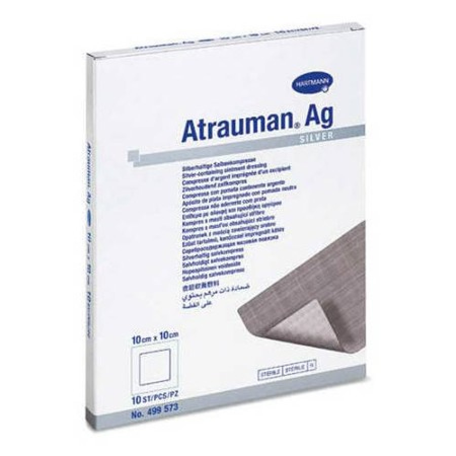Атравматическая повязка с серебром Paul Hartmann Atrauman Ag 10х10см 1шт