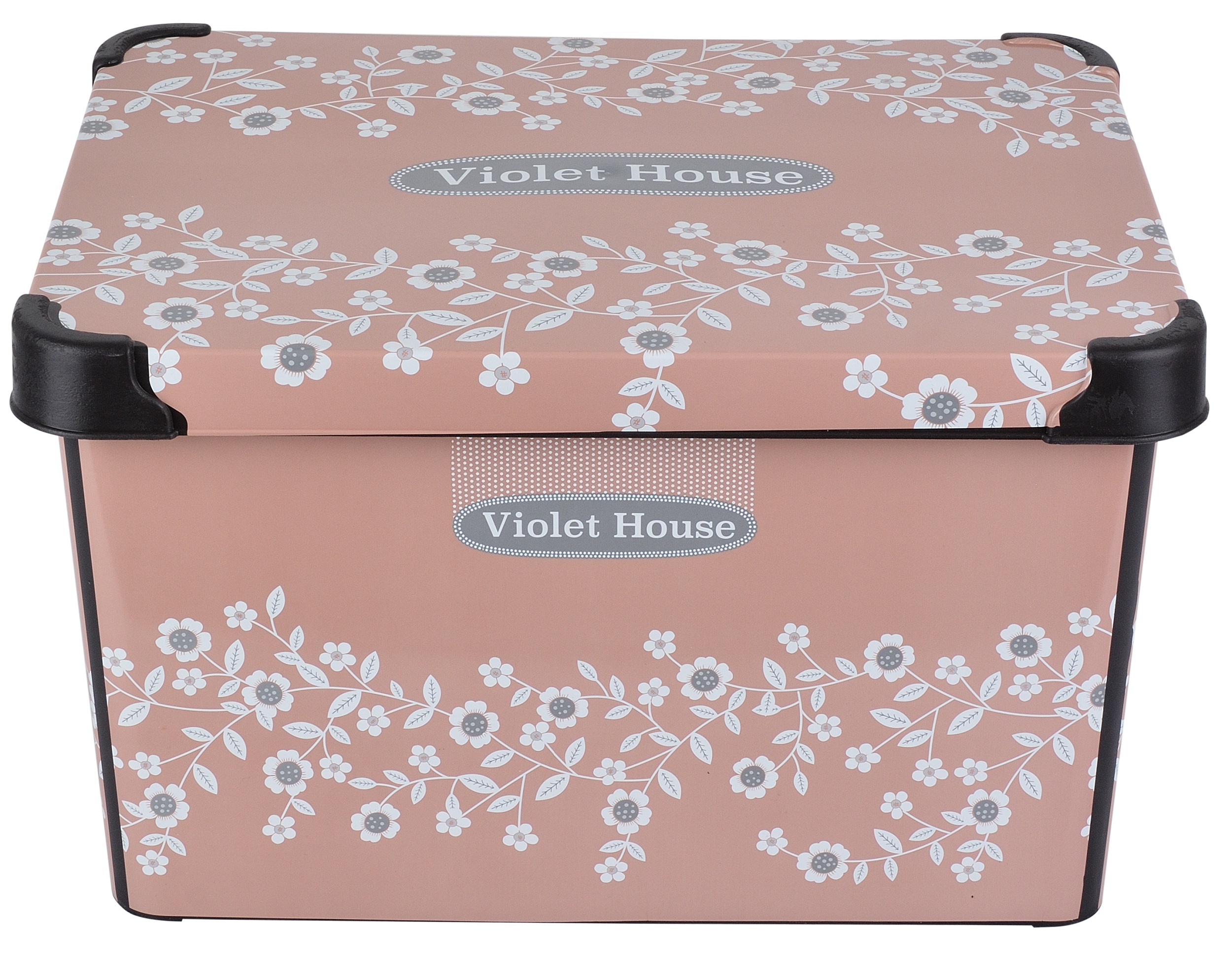 Корзина Violet House 0648 Powder Flowers 20 л Разноцветный (6820083)