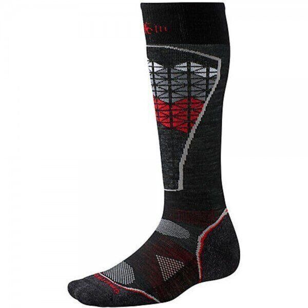 Шкарпетки Smart Wool Men's PhD Ski Light Pattern Black/Red XL (1033-SW SW017.626-XL)