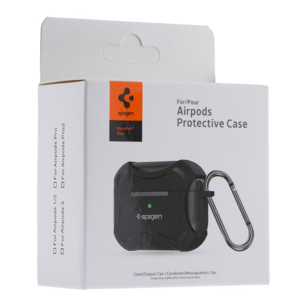 Футляр с карабином Spigen DuraPro Flex Airpods 3 Black (35268_3345638)