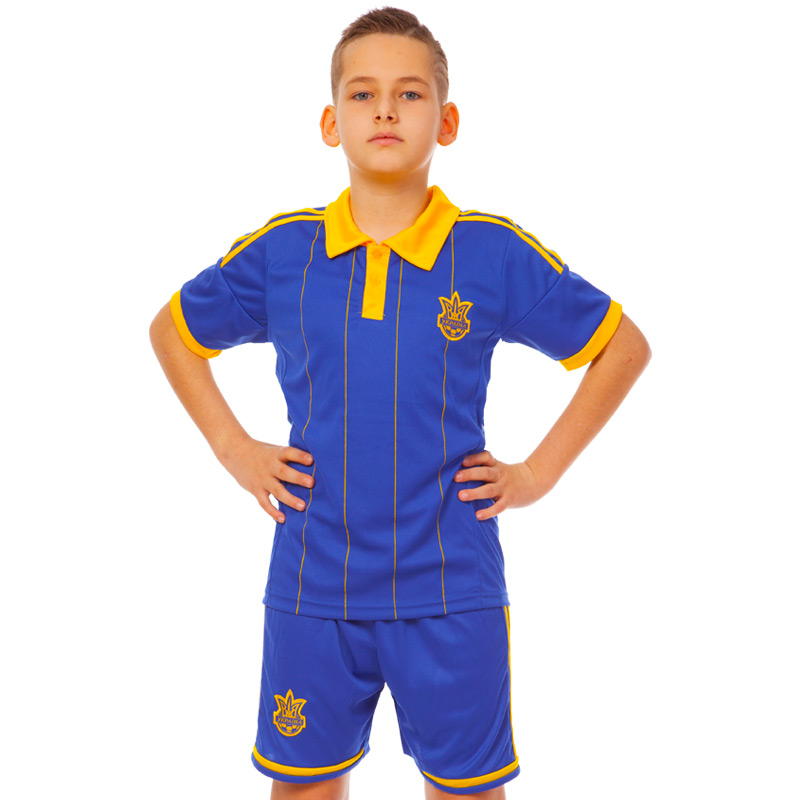 Форма футбольна дитяча SP-Sport УКРАЇНА Sport CO-3900-UKR-14 XS зріст 116 Синій