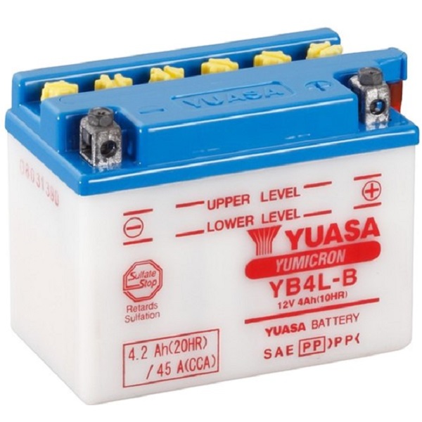Мото акумулятор Yuasa 4.2 Ah/12V YuMicron Battery (зберігання) (YB4L-B)