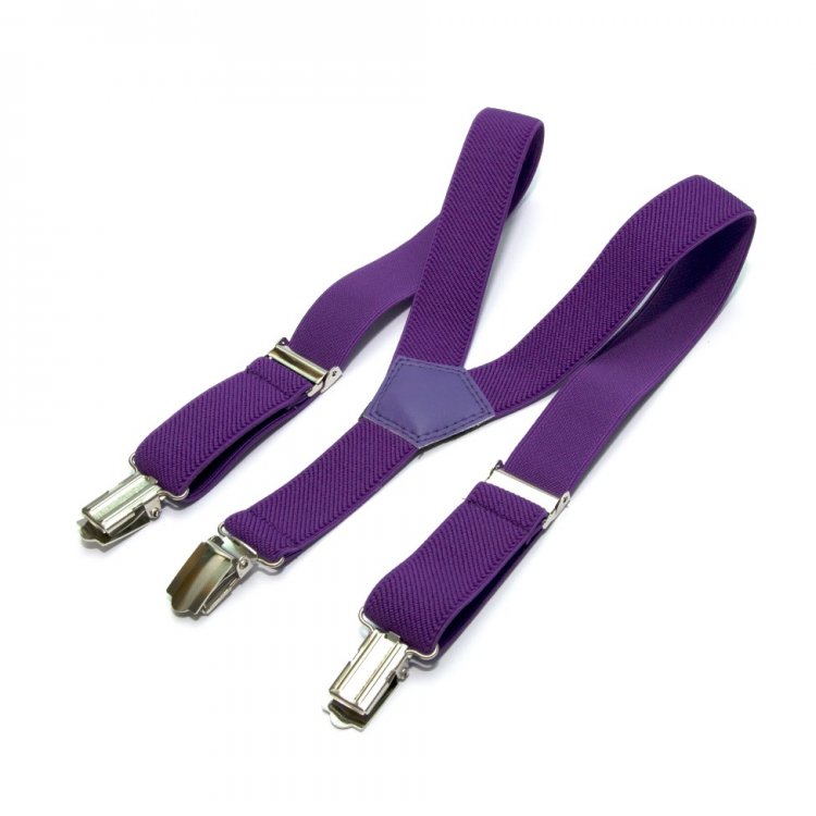 Подтяжки Gofin suspenders детские фиолетовые PBD-0107