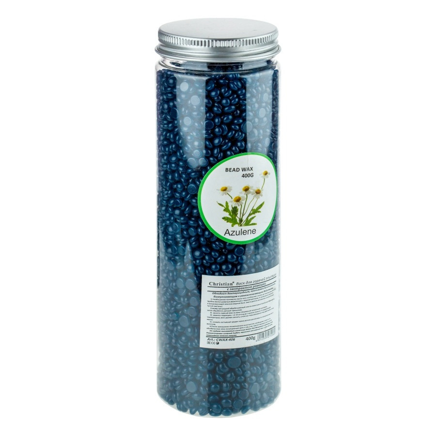 Віск для гарячої епіляції з екстрактом ромашки Christian 400g (CWAX-406)