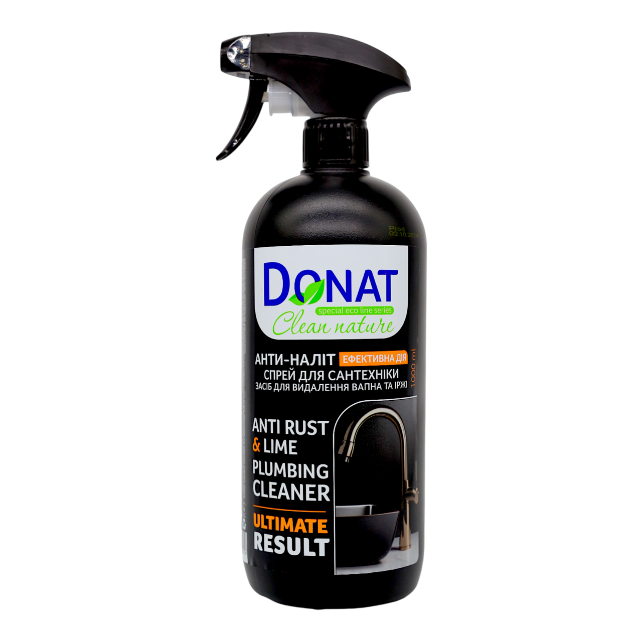 Спрей-средство для чистки сантехники Donat Clean Nature Эффективное действие 1 л