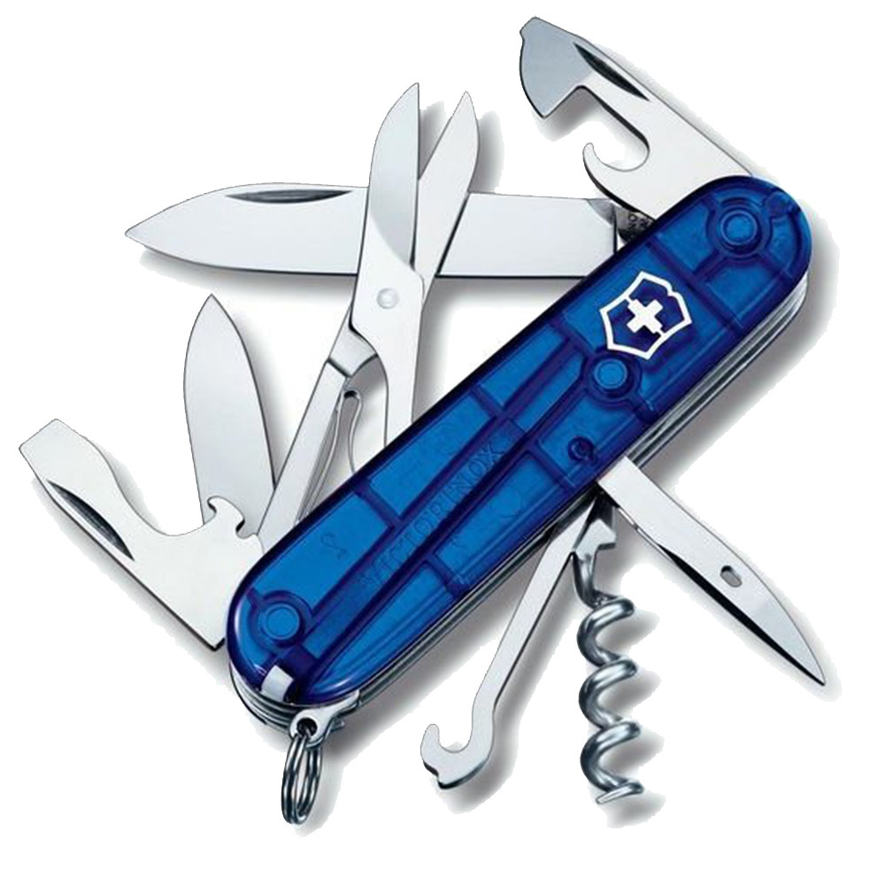 Ніж Victorinox Climber Transparent Синій (1049-Vx13703.T2)