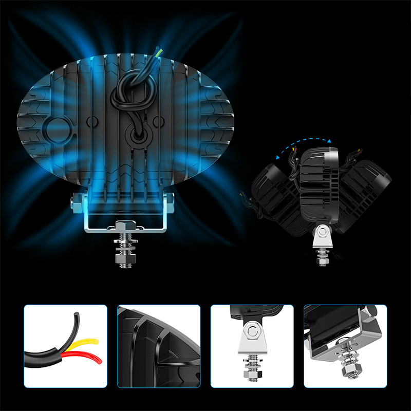 Светодиодная фара DXZ 55C-BW-T9 9 LED 13066-83435