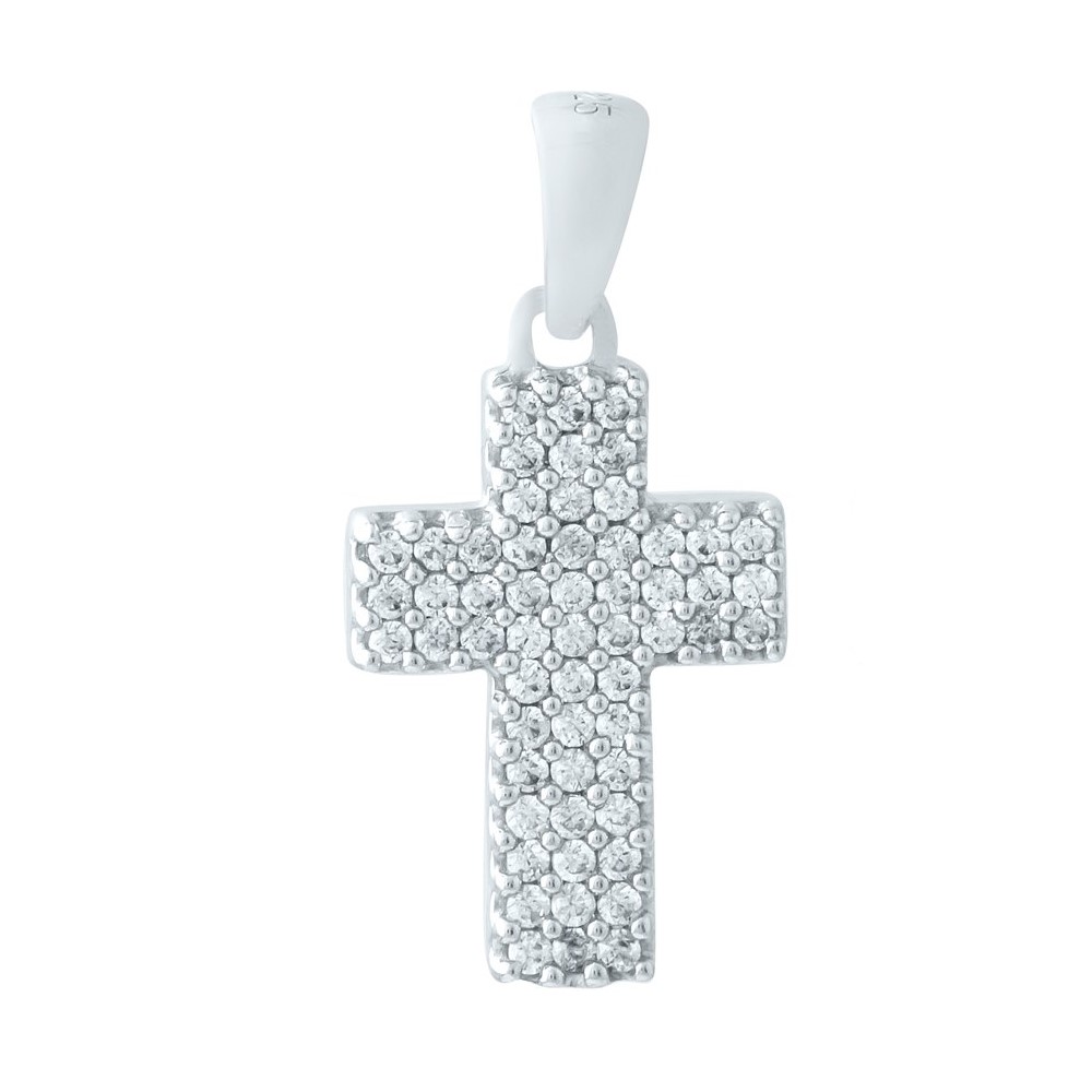 Серебряный крестик Silver Breeze с фианитами (1147443) 