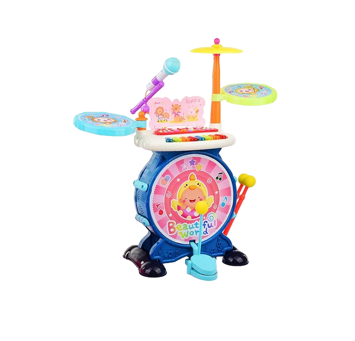 Детский барабан Drum Kit 5 инструментов Multicolor (151661)