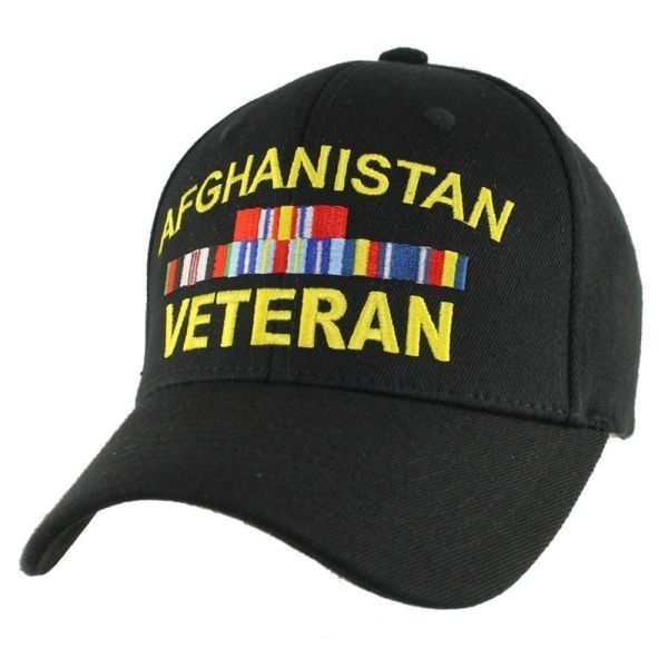 Кепка Eagle Crest Afghanitan Vet W/Ribbons (Stretch Fit) Black-6 (6589)