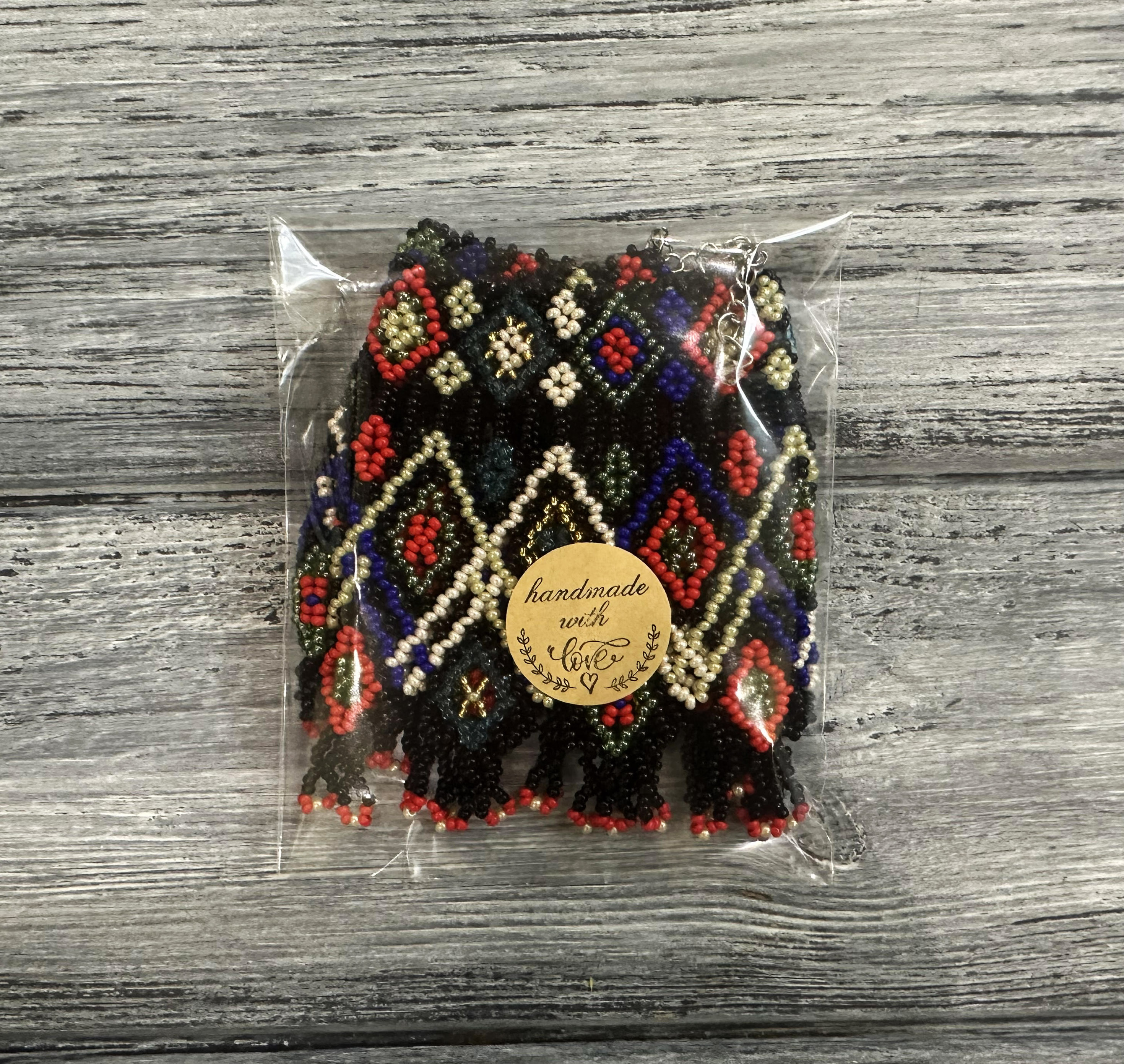 Традиционная украинская силянка из бисера HatynkaUA Necklace 36 см Разноцветный (SUN999_52)