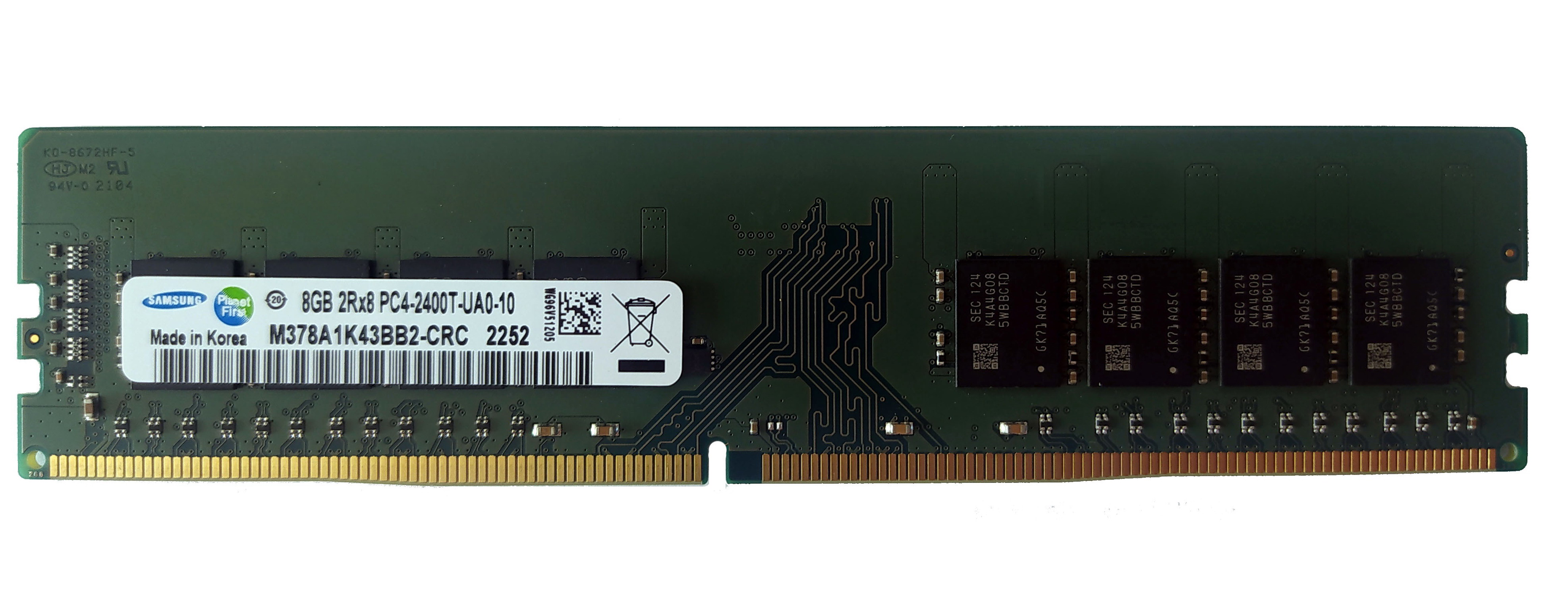 Оперативна пам'ять Samsung DIMM 8Gb DDR4 2400MHz (M378A1K43BB2-CRC)