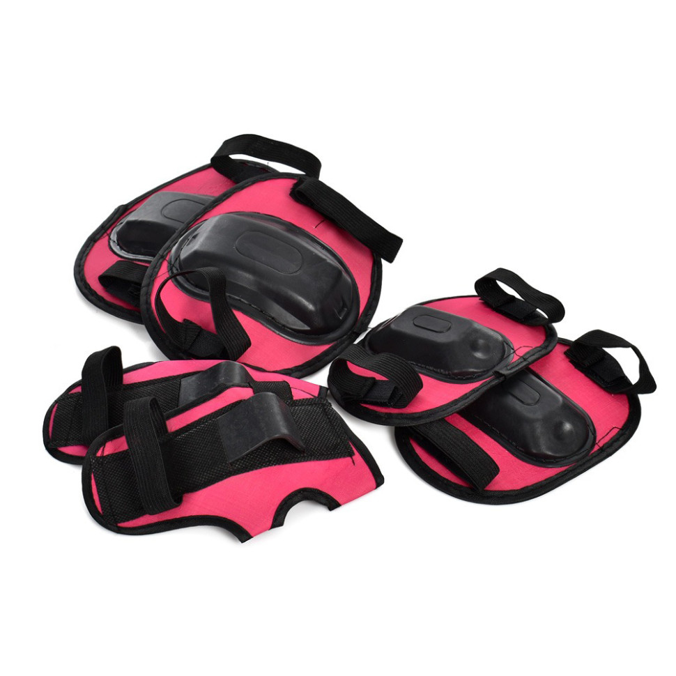 Комплект защитный детский Bambi MS 1644 Pink М наколенники налокотники запястья