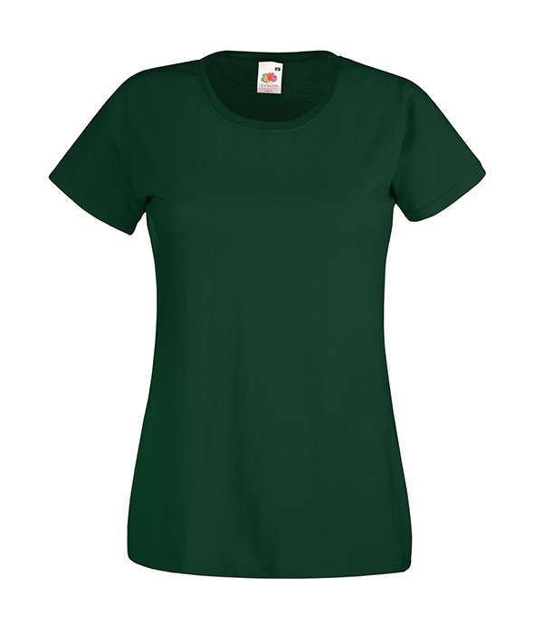 Футболка Fruit of the loom Ringspun Premium T Lady-Fit XL Темно-зеленый (61-424-0)