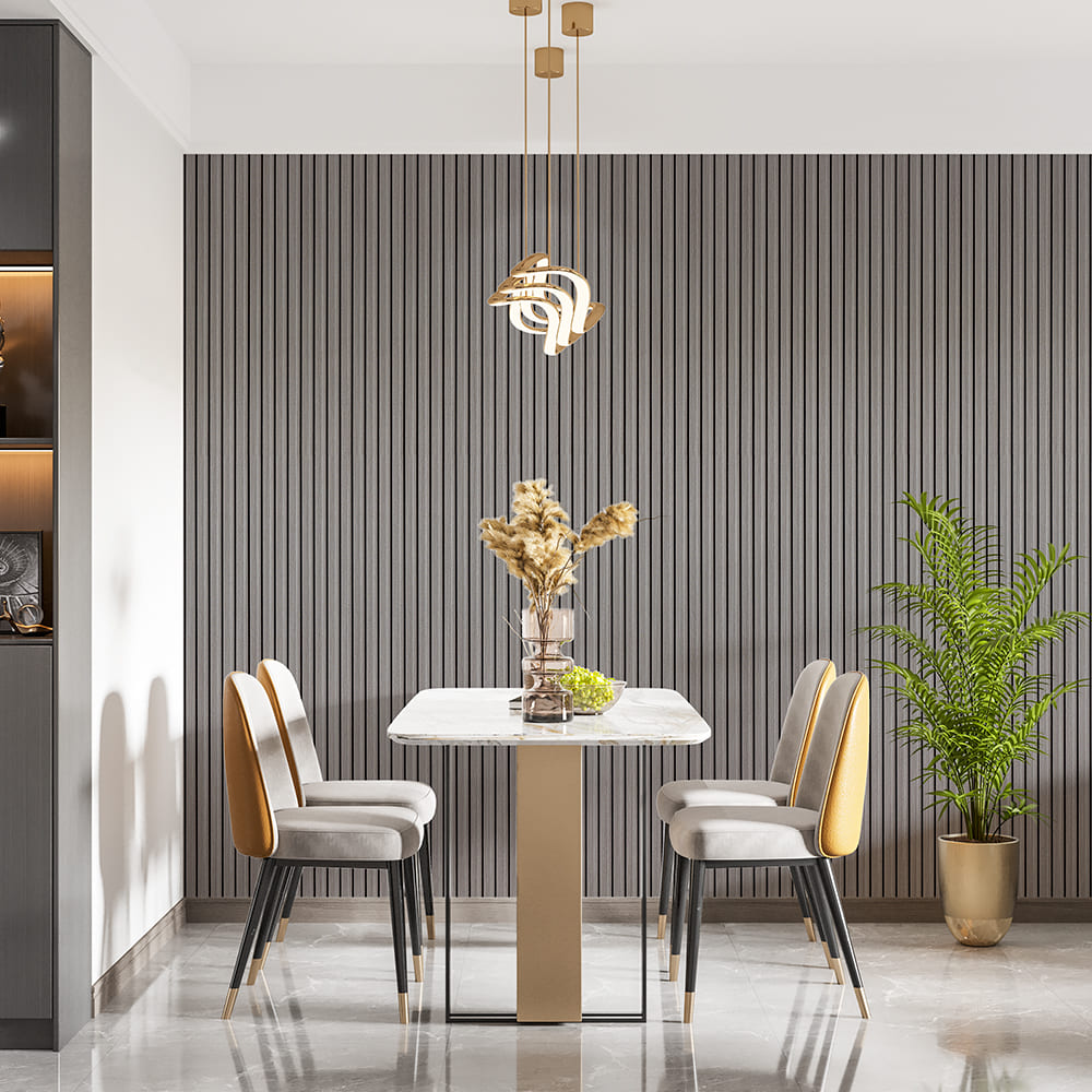 Декоративная стеновая рейка Sticker Wall WPC 3000x150x9 мм Серый (SW-00001870)