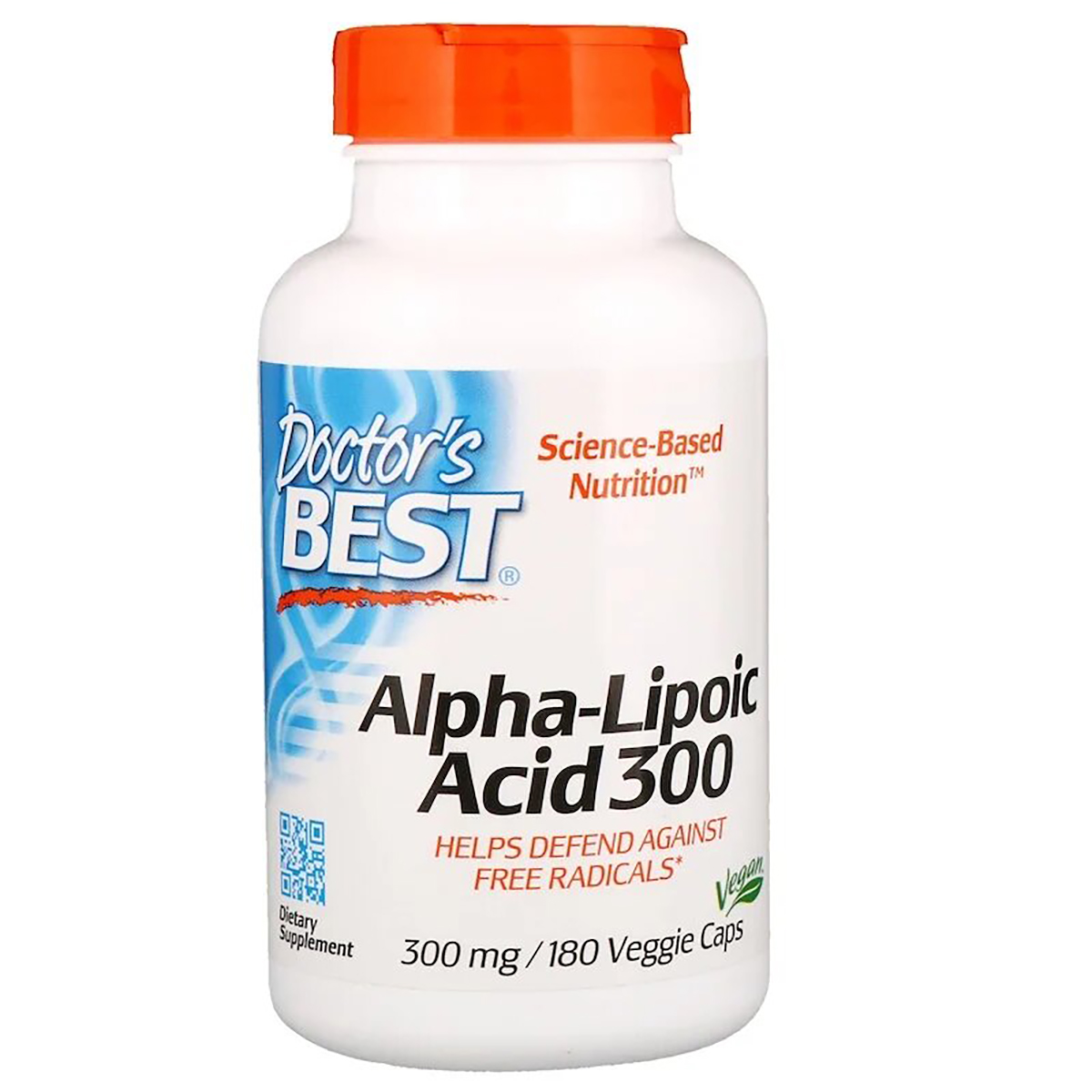 Альфа-липоевая кислота Doctor's Best Alpha-Lipoic Acid 300 мг 180 капсул (DRB00277)