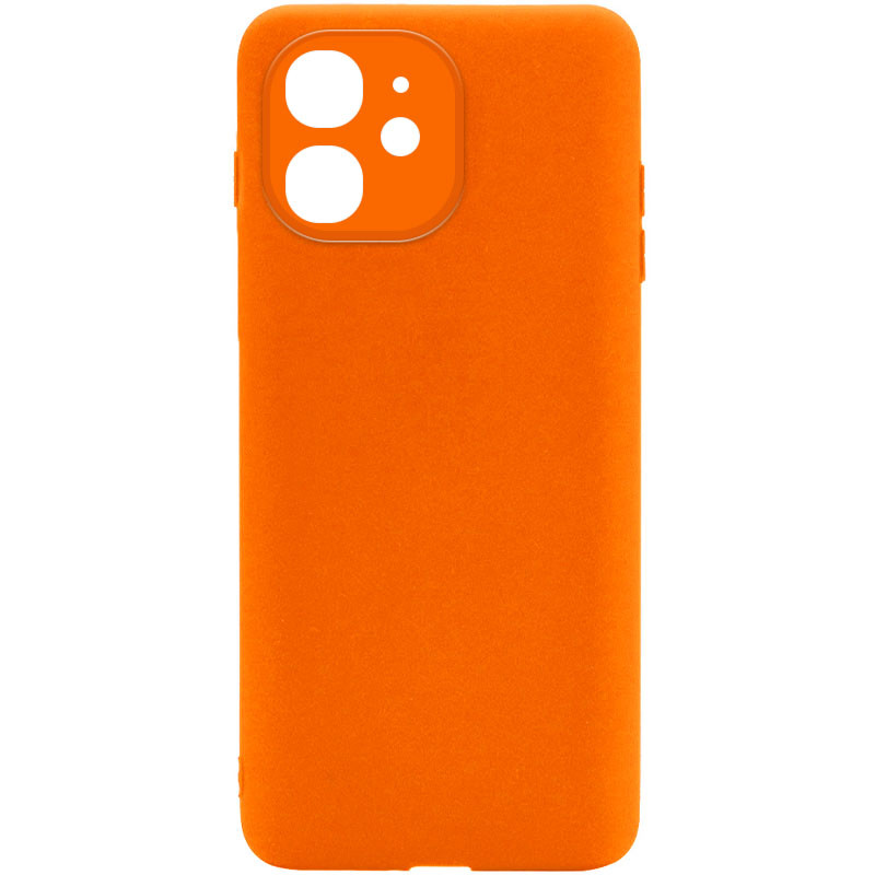 Силиконовый Чехол Candy Full Camera для Apple iPhone 12 (6.1) (Оранжевый / Orange) 1130549