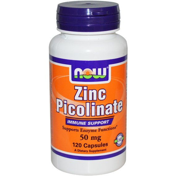 Микроэлемент Цинк NOW Foods Zinc Picolinate 50 mg 120 Caps NOW-01552