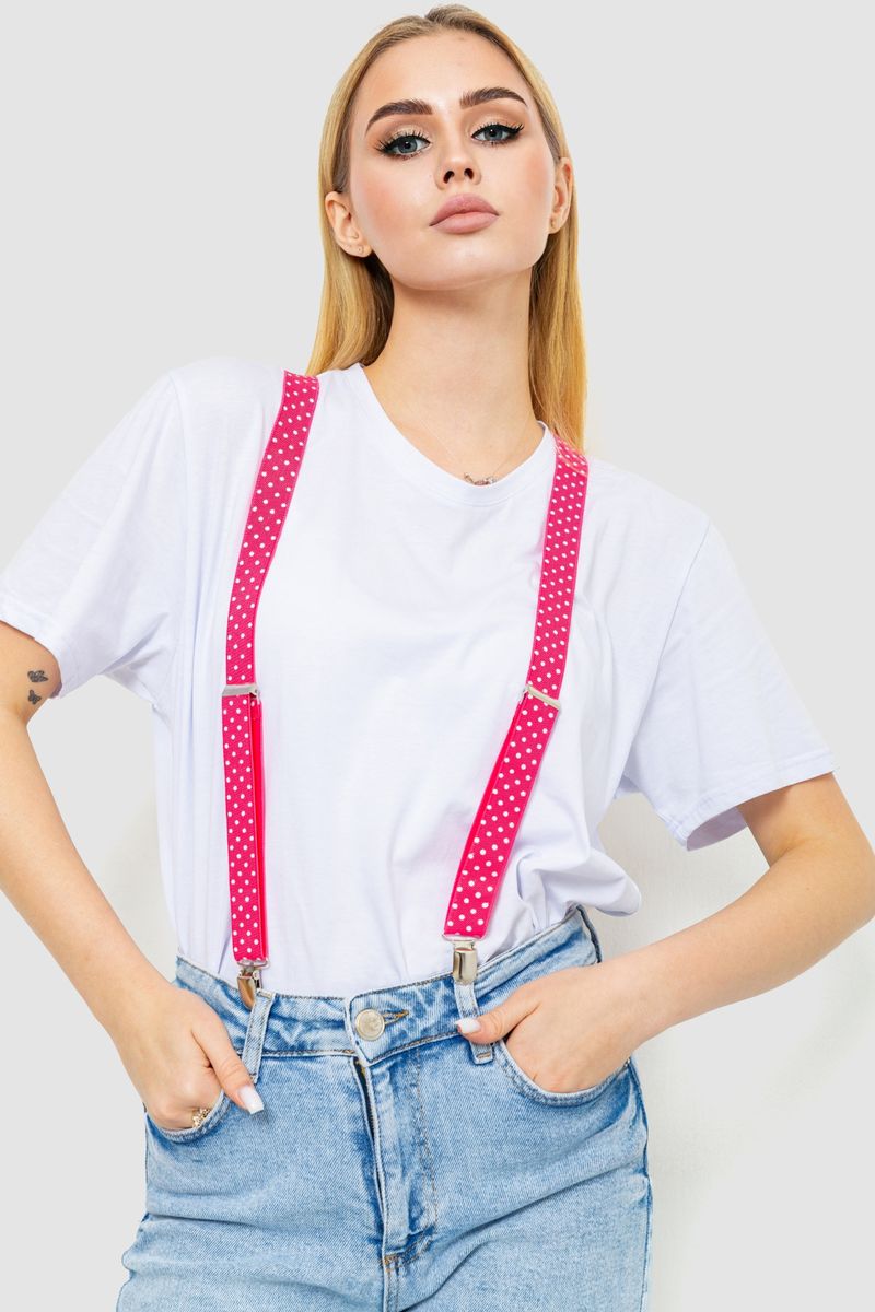 Подтяжки женские розовый 196R25Y01-3 Ager 93*2,5 см
