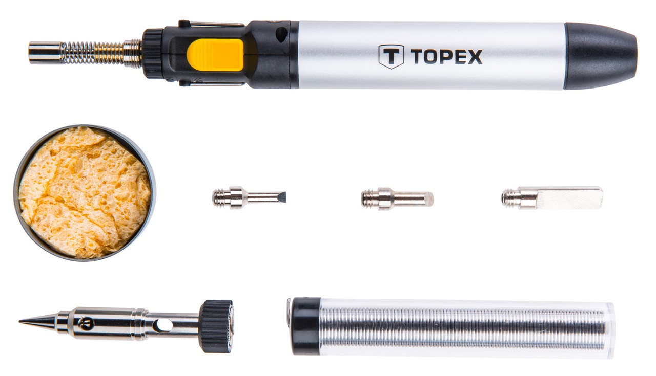 Микрогорелка горелка газовая Topex 44E108 12 мл 4 насадки