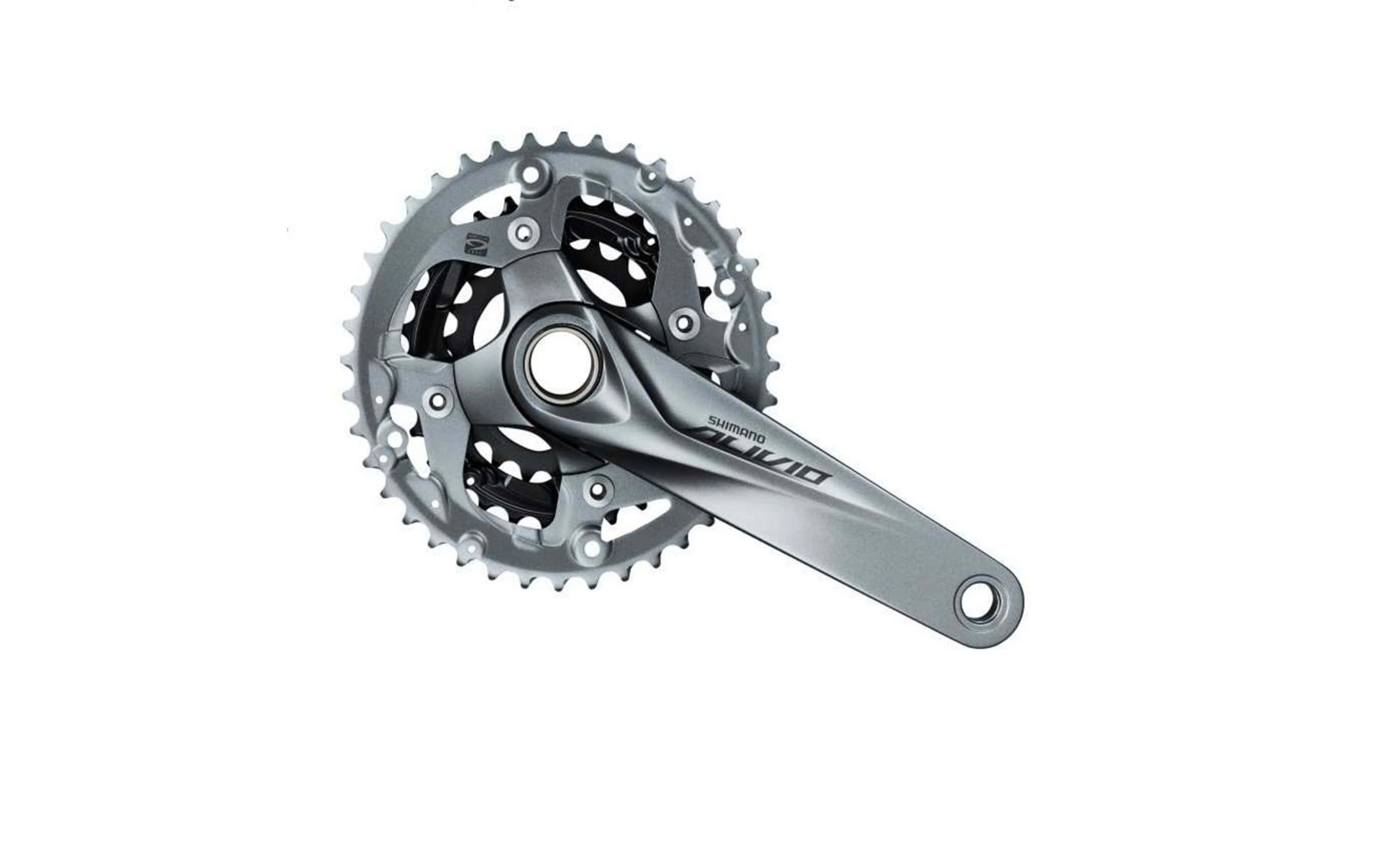 Шатуни Shimano Fc-M4050 Alivio 22/30/40Т 9-Ск з кареткою 165 мм Сірі (214096)