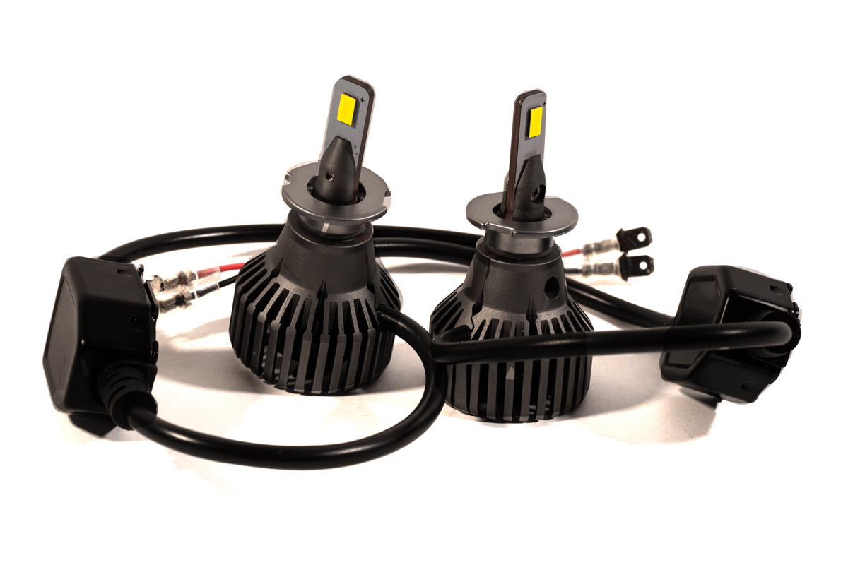 Комплект LED ламп HeadLight F1X H3 (Pk22s) 52W 12V 8400Lm з активним охолодженням (збільшена світловіддача)
