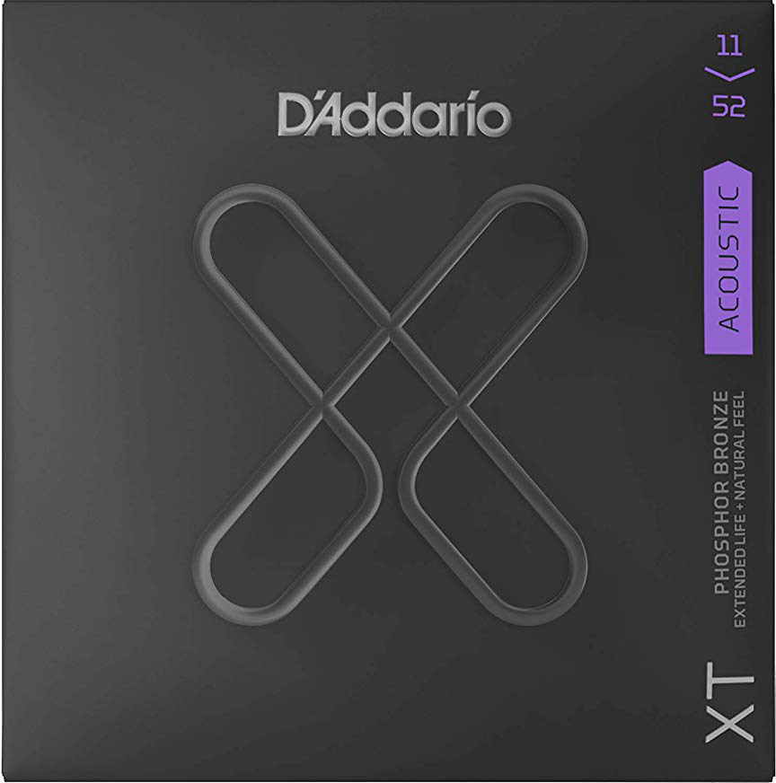 Струни для акустичної гітари D'Addario XTAPB1152 XT Phosphor Bronze Custom Light 11/52