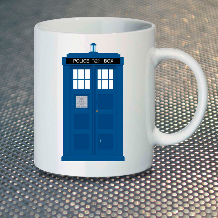 Чашка Fan Girl ТАРДІС TARDIS Доктор Хто New (14498) 330 мл Різнокольоровий