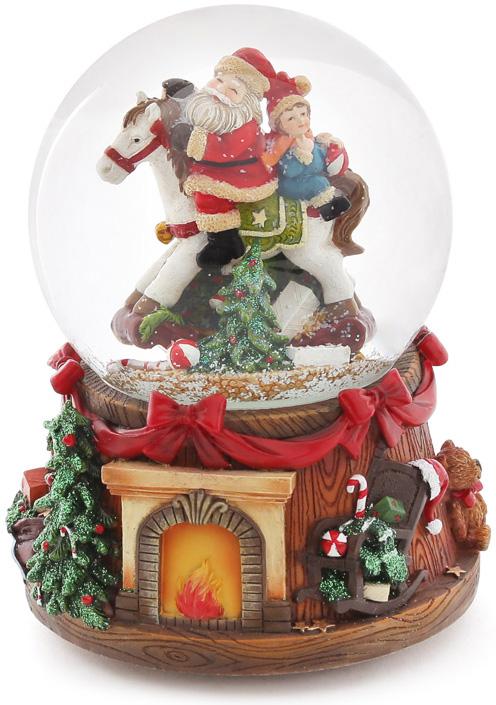 Водяной шар Santa Claus BonaDi 12х11.5х15.5 см Разноцветный DP99081
