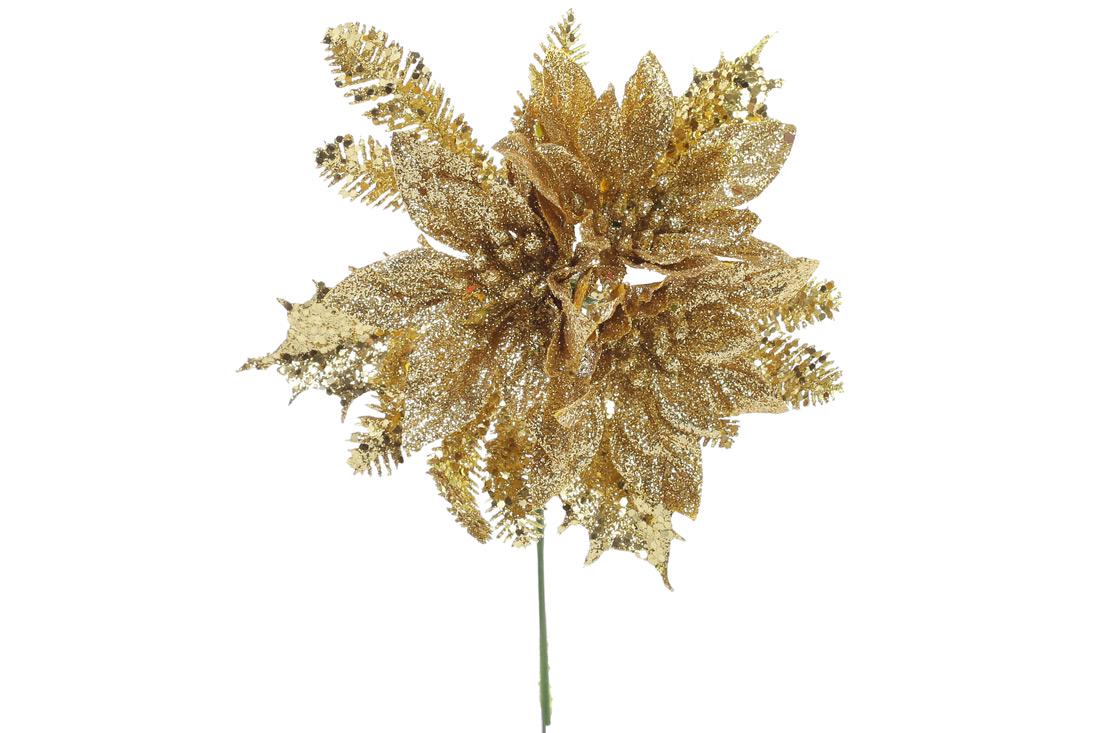 Декоративный цветок BonaDi Пуансеттия (128-001)
