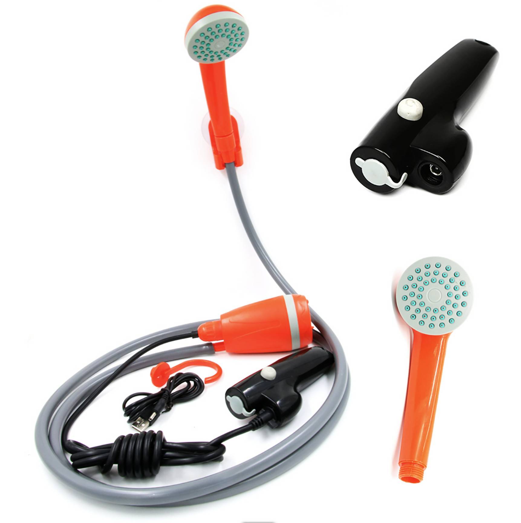 Аккумуляторный переносной душ SUNROZ Portable Shower Upgrade 2200 mAh Оранжевый (SUN4017_2)