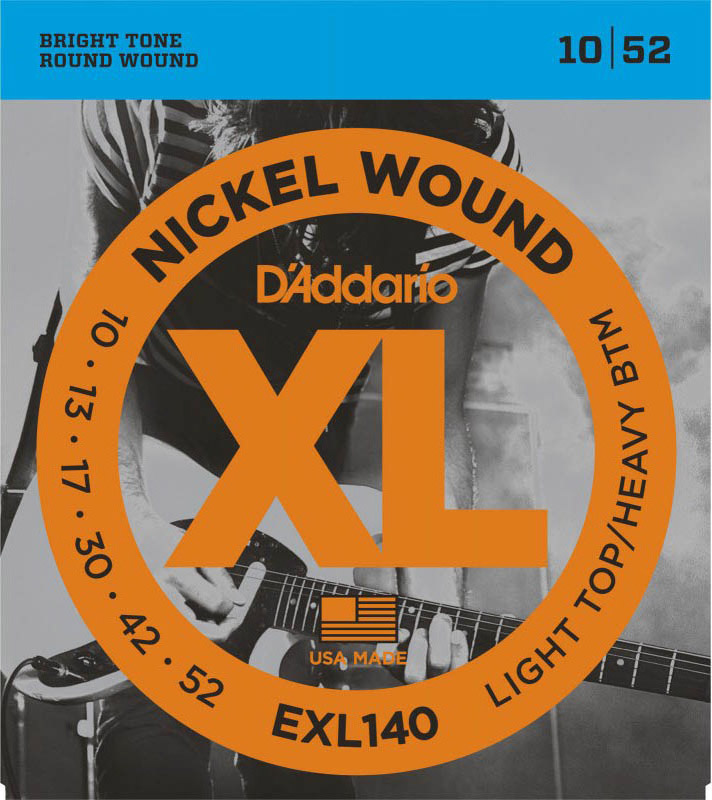 Струны для электрогитары D'Addario EXL140 LTHB Electric Guitar Strings 10/52