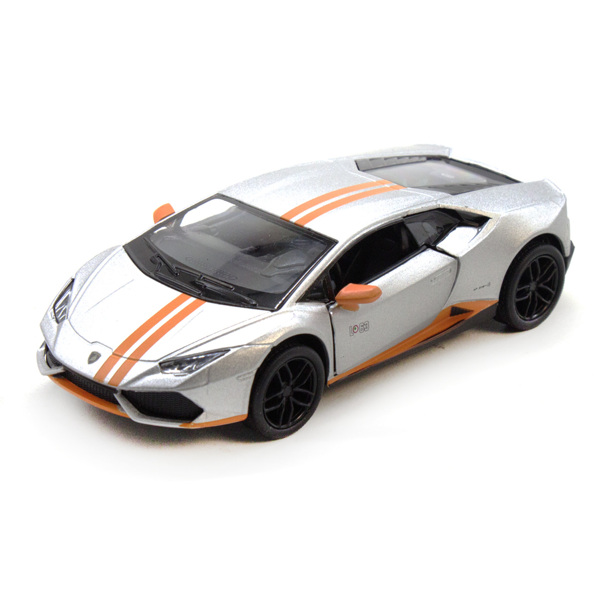 Машинка KINSMART Lamborghini Huracan LP610-4 серебристая (KT5401W)