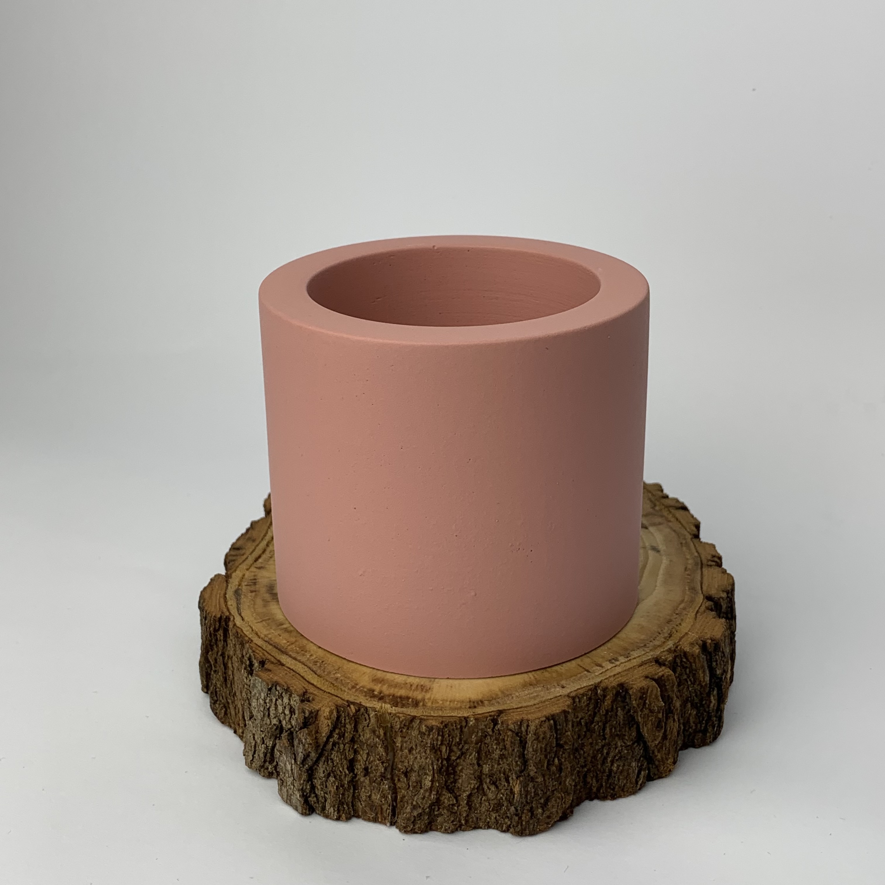 Гіпсове кашпо для свічок та моху KoTs 5p59 7,5 см Темно-рожевий
