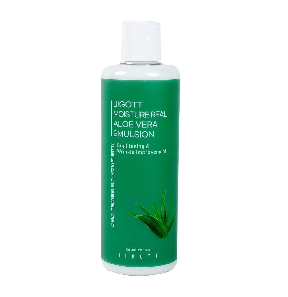 Емульсія для обличчя Aloe Moisture Real Aloe Vera Emulsion Jigott 300 мл (8809541282515)