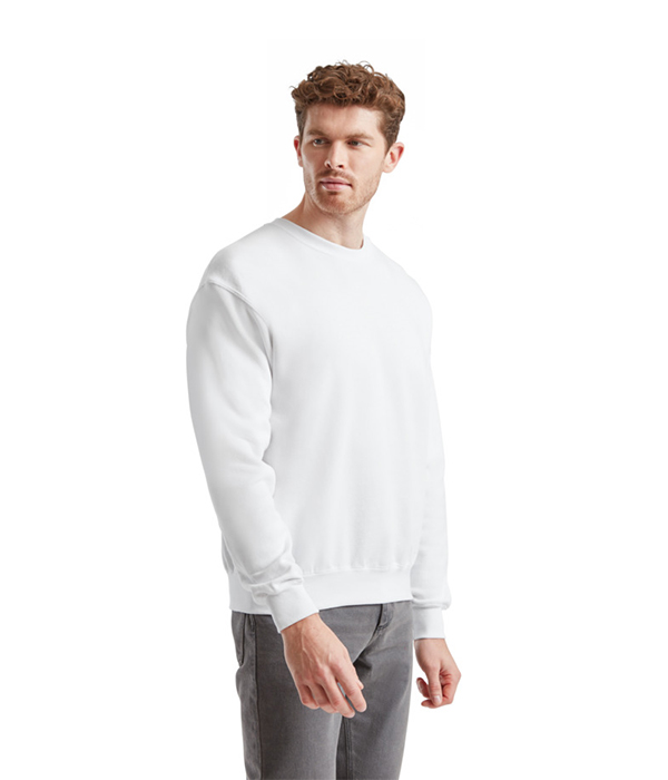 Пуловер Fruit of the loom Classic set-in sweat S Белый (62-202-0)