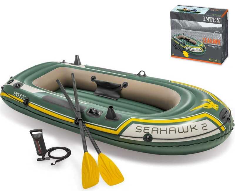 Лодка надувная Intex Seahawk 2 Set Green (73479)