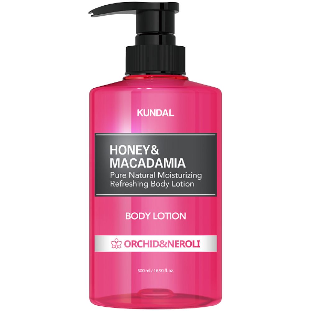 Питательный ароматический лосьон для тела Honey & Macadamia Body Lotion Orchid & Nerolli Kundal 500 мл