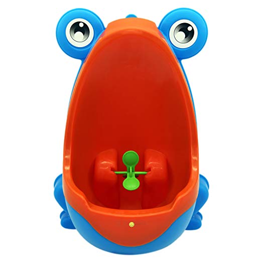 Дитячий тренувальний пісуар-горщик PottyFrog для хлопчиків у вигляді Жабки Помаранчевий із синім (PF-02)