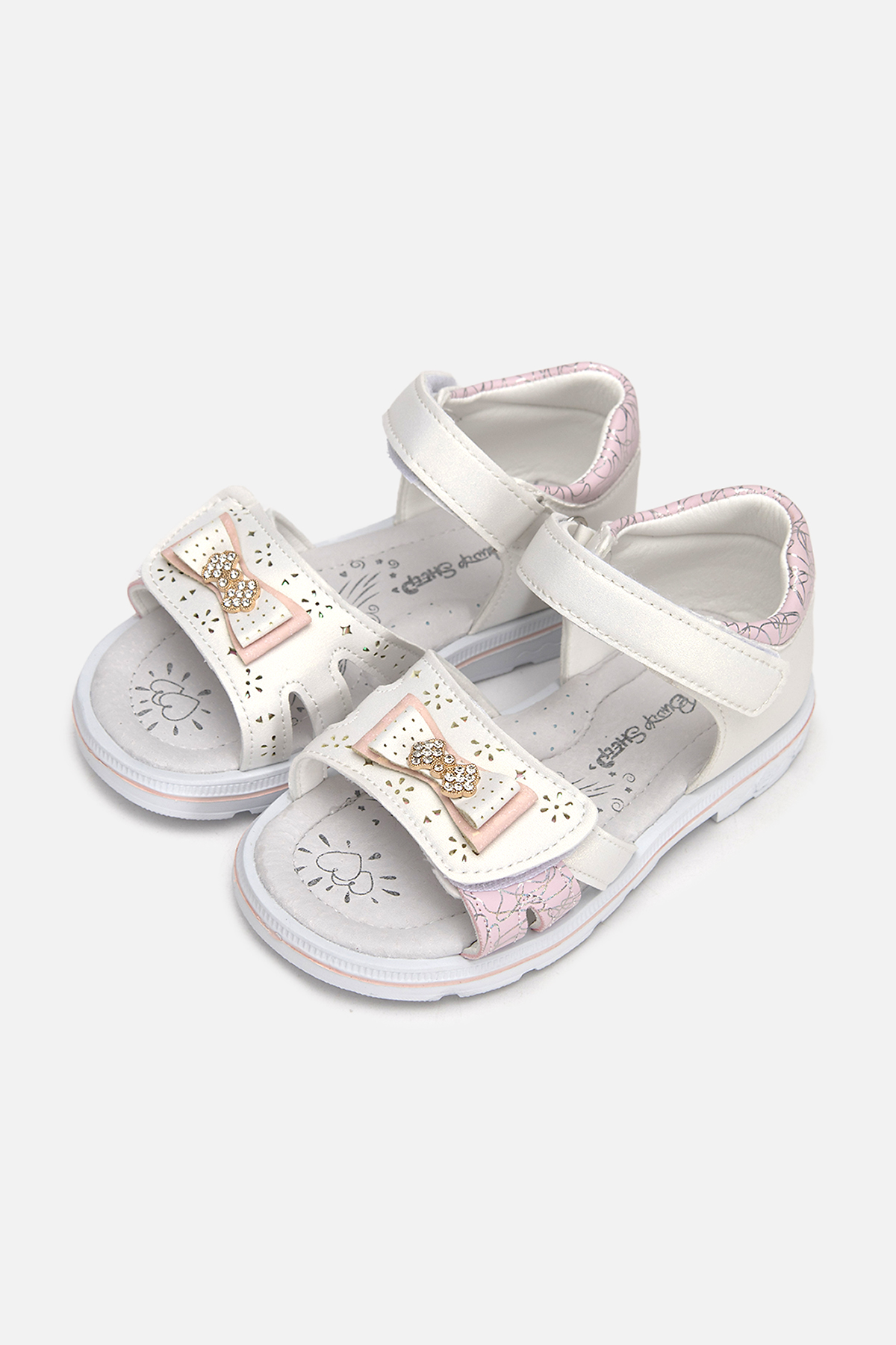 Босоножки на плоской подошве для девочки Brands 29 Белый ЦБ-00239387 (SKT000958790)