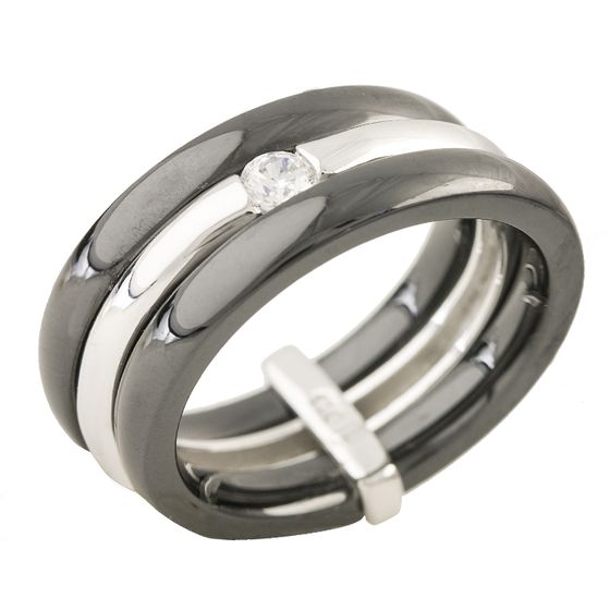 Серебряное кольцо Silver Breeze с керамикой 17.5 размер (1214893)