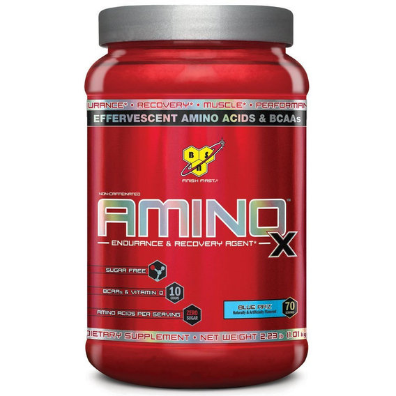 Аминокислота BCAA для спорта BSN Amino X 1010 g /70 servings/ Blue Raspberry