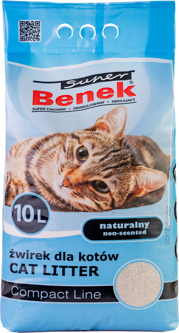 Наполнитель бентонитовый для кошачьих туалетов Super Benek Компакт 10 л (7010142)
