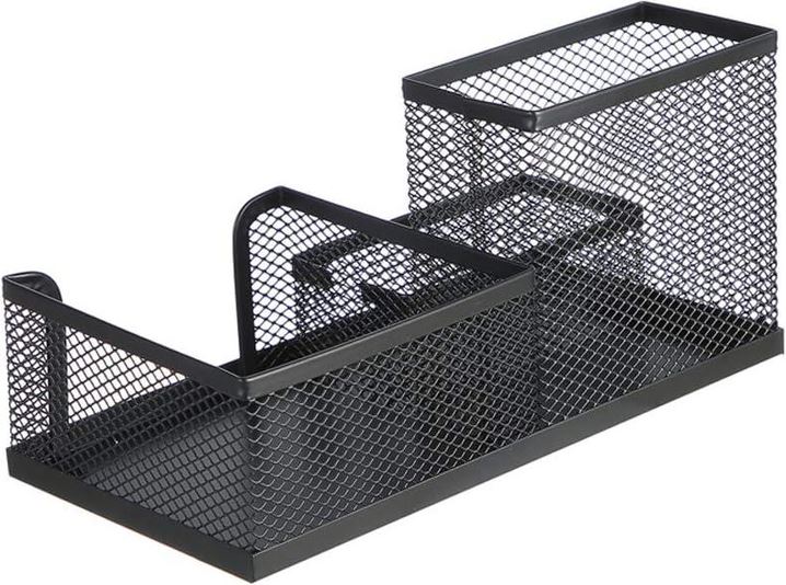 Настольный органайзер для канцелярии Urbankit 10x20,5x10,5 см Черный